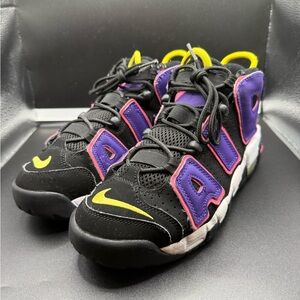 Nike Air More Uptempo 96 Black Court Purple Kids - DZ5278-001 size 6.5
